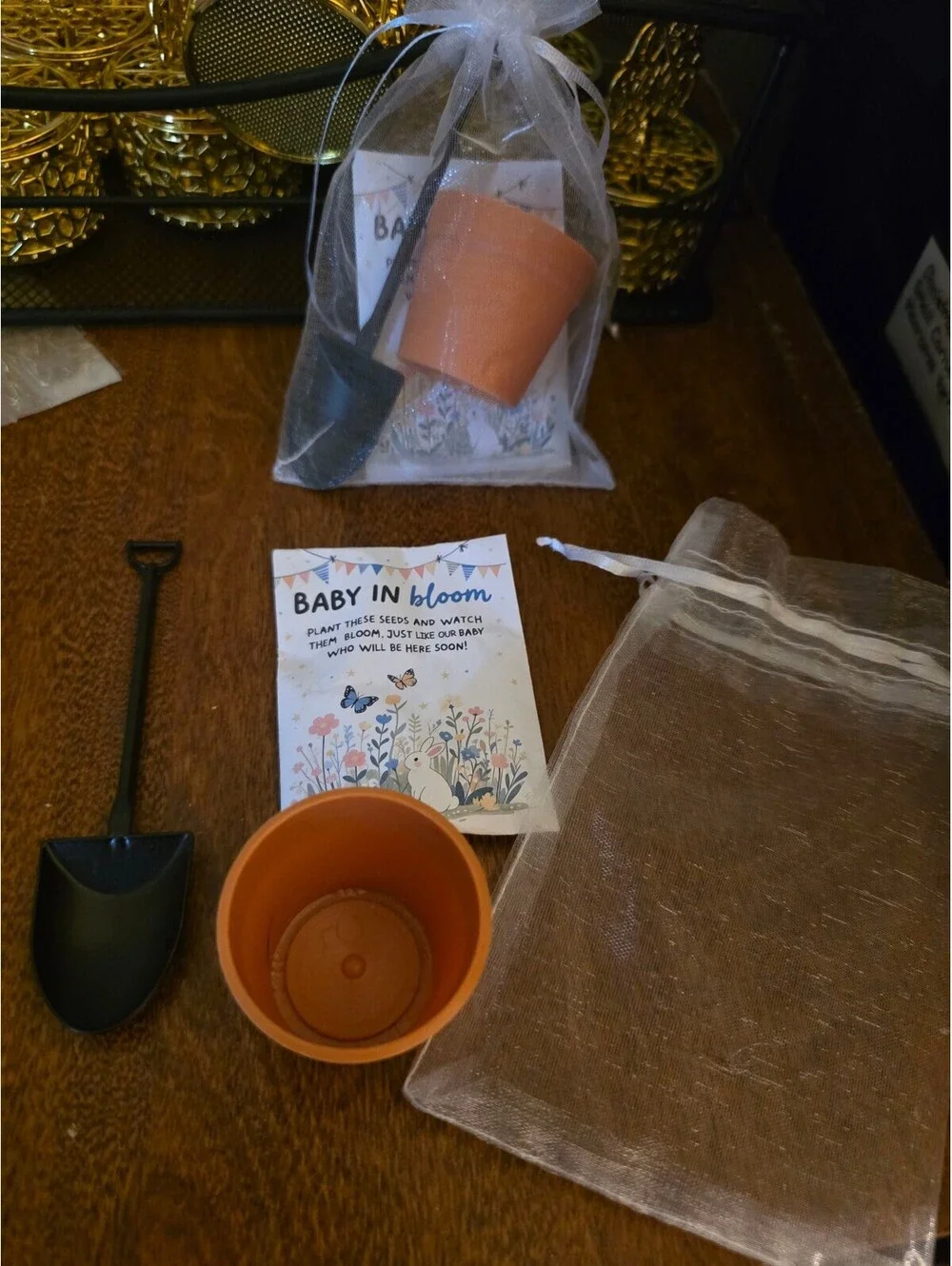 36 sets of Baby In Bloom Plantable Seed Kit with Mini Pot and Shovel Gift Set